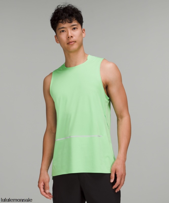 Lululemon Deutschland DELULU995 | Scream Green Light Leichter Trailrunning-Tank